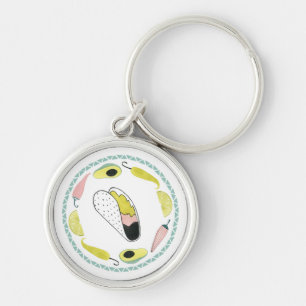 Porte-clés Taco à propos d'amour Taco Element Circle