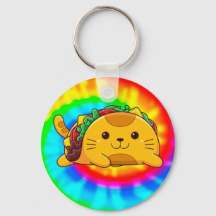 Porte-clés Taco Cat   Tie Dye