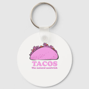 PORTE-CLÉS TACOS ROSE