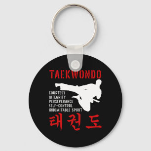 Porte-clés Taekwondo Tenets Martial Arts