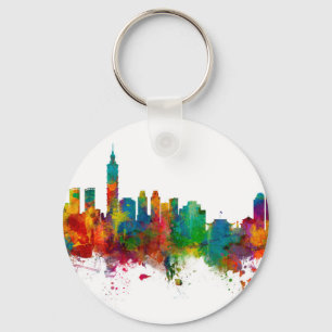 Porte-clés Taipei Taiwan Skyline