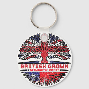 Porte-clés Taïwan Uk United Kingdom British Tree