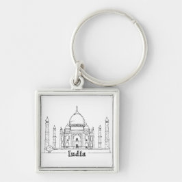 Porte-clés Taj Mahal Vacances Dessin Vacances Art Voyage