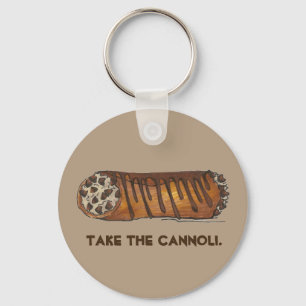 Porte-clés Take the Cannoli Italian Chocolate Chip Pastry