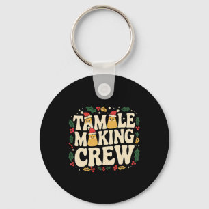 Porte-clés Tamale Making Crew Tamale Saison Drôle Chr Mexicai