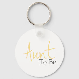 Porte-clés Tante To Be (manuscrit jaune)