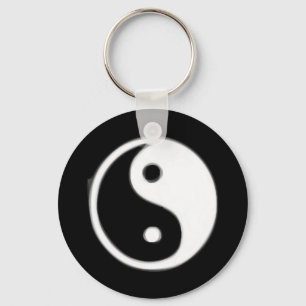 Porte-clés Taojitu noir et blanc