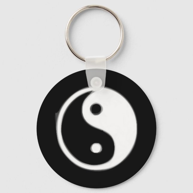 Porte-clés Taojitu noir et blanc (Recto)