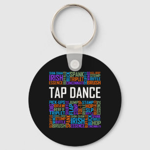 Porte-clés Tap Dance Words Lover Don Tap Dancer Danses Dancin