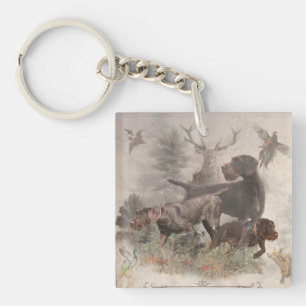 Porte-clés Tapisserie À poils durs allemand Coussin extérieur
