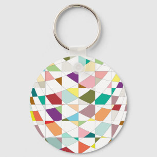 Porte-clés Tapisserie aux couleurs Abstraites