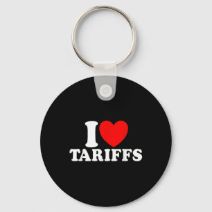 Porte-clés Tarifs de I Loffs Red Heart Funny Trump Tarif