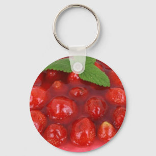 Porte-clés Tarte aux fraises