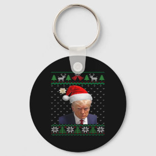 Porte-clés Tasse officielle de Trump Mug Shot Noël sale