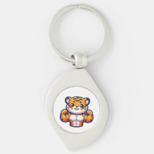 Porte-clés Tatouage Temporaire Tigre Fort