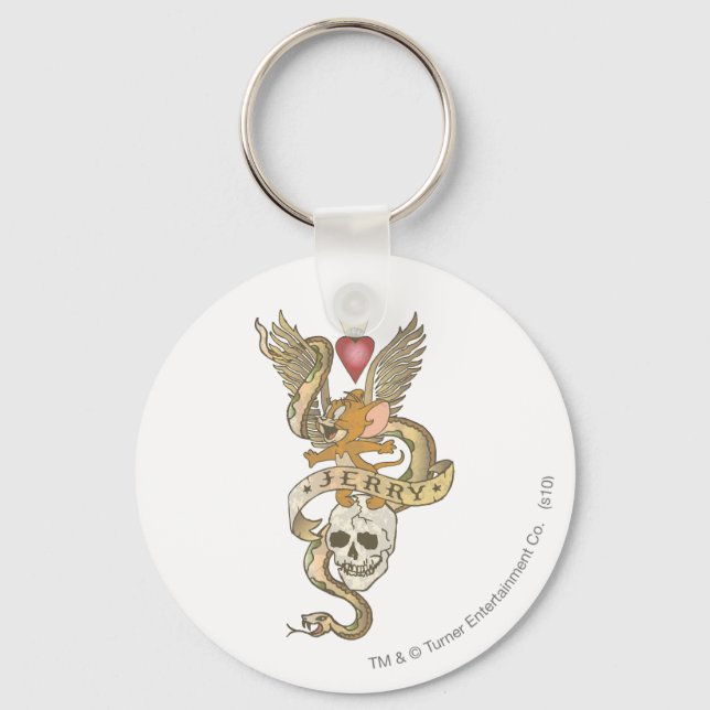 Porte-clés tatouage tordu Jerry 2 (Recto)