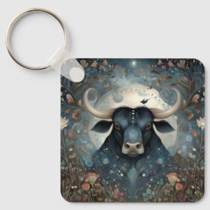 Porte-clés Taureau Zodiaque Astrologie Anniversaire Mystique