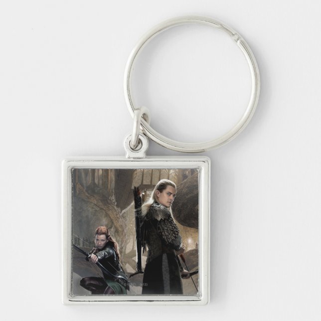 Porte-clés TAURIEL™ et LEGOLAS GREENLEAF™ Movie Poster 2 (Devant)