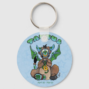 Porte-clés Taurus mignon zodiac bébé dragon porte - clé