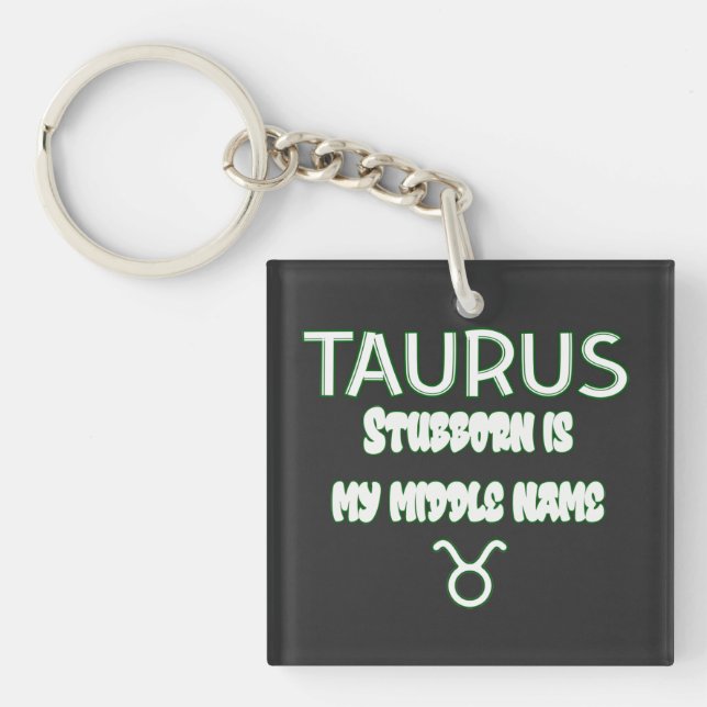 Porte-clés Taurus têtu (Devant)