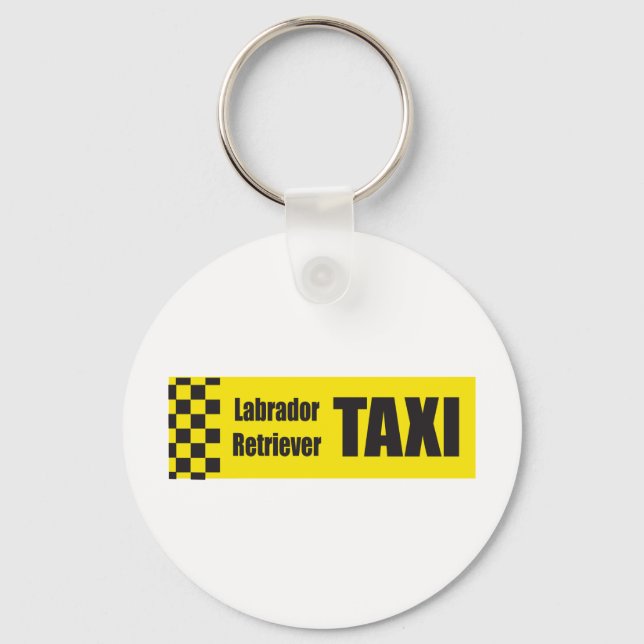 Porte-clés Taxi Labrador Retriever (Recto)