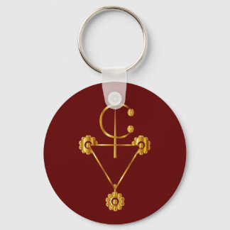 Porte-clés Tazerzit Tardique Amazigh sur Royal Red Bg