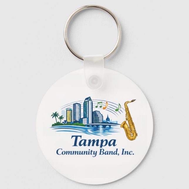 Porte-clés TCB Saxophone Logo Keychain (Recto)