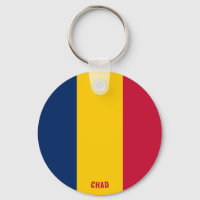 Tchad Drapeau charmant Porte - clé patriotique