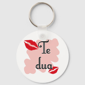 Porte-clés Te dua - Albanais - Je t'aime