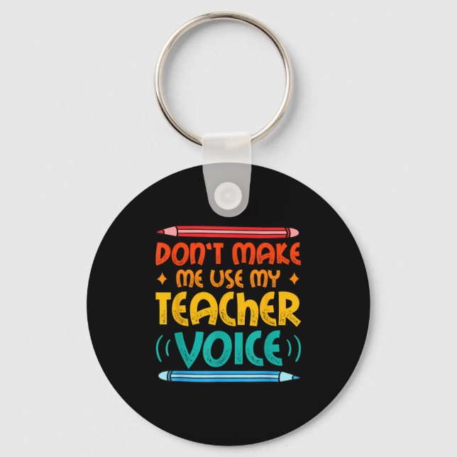 Porte-clés Teacher Voice Teacherlife Primary School Teacher  (Recto)