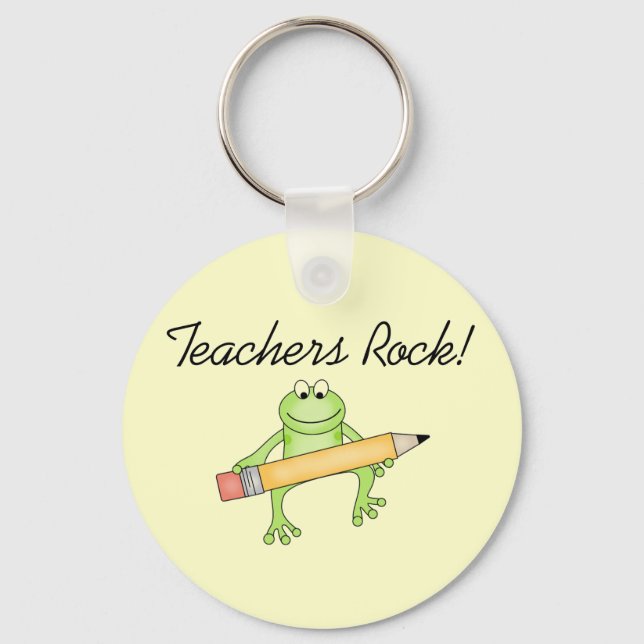 Porte-clés Teachers de grenouilles T-shirts et gousses (Recto)
