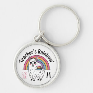 Porte-clés "Teacher's Rainbow" Cute Llama Porte - clé - Paste