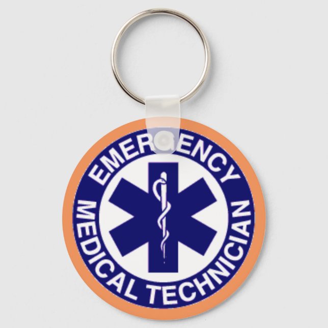 Porte-clés Technicien Médicale en urgence EMT (Recto)