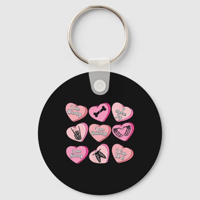 Porte-clés Technicien radiologique Valentine (Recto)
