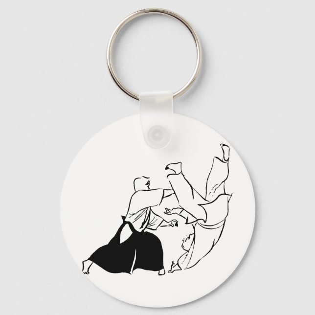 Porte-clés Techniques d'aïkido (Recto)