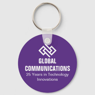 Porte-clés Technologie de cybersécurité commerciale violet pe