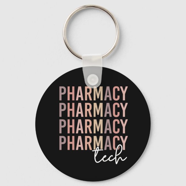 Porte-clés Technologie pharmaceutique | Technicien en pharmac (Recto)