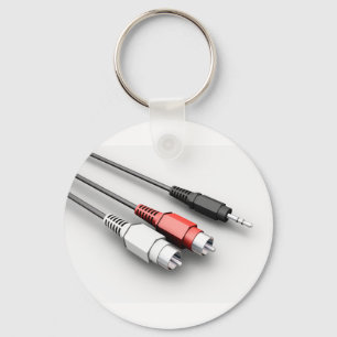 Porte-clés Technologie Vintage des câbles audio