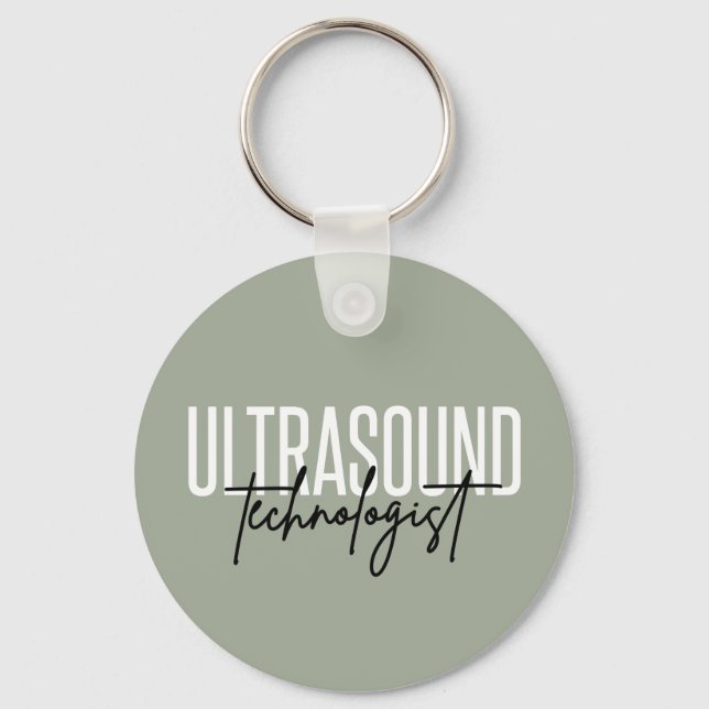 Porte-clés Technologue d'Ultrasound | Cadeaux techniques ultr (Recto)