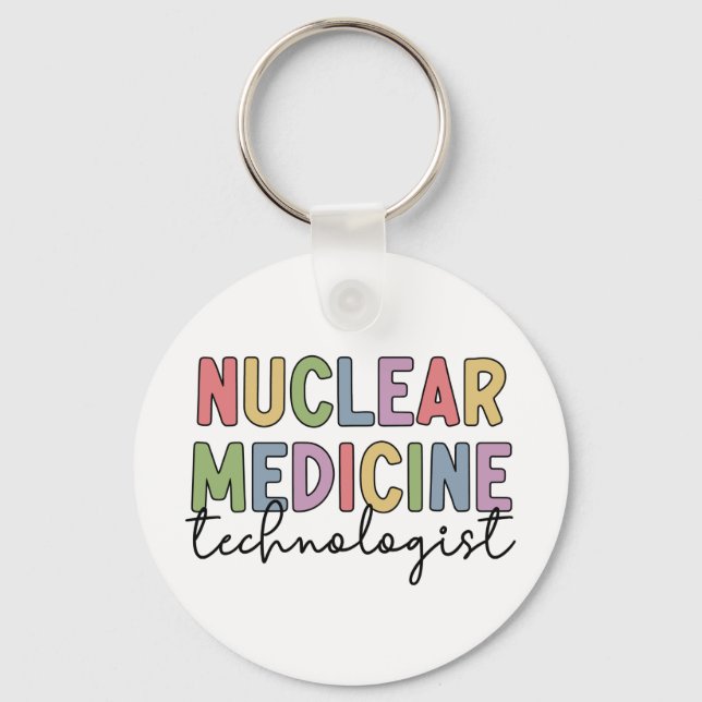 Porte-clés Technologue en médecine nucléaire Cadeaux CNMT (Recto)