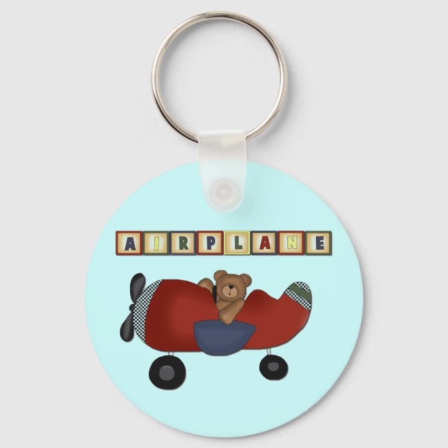 Porte-clés Teddy Bear Pilote Tshirts et cadeaux (Recto)
