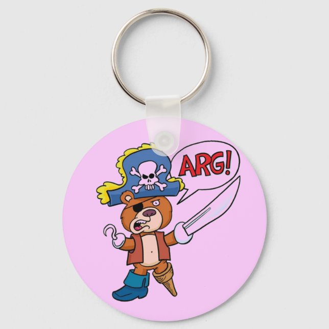 Porte-clés Teddy Bear Pirate Porte - clé (Recto)