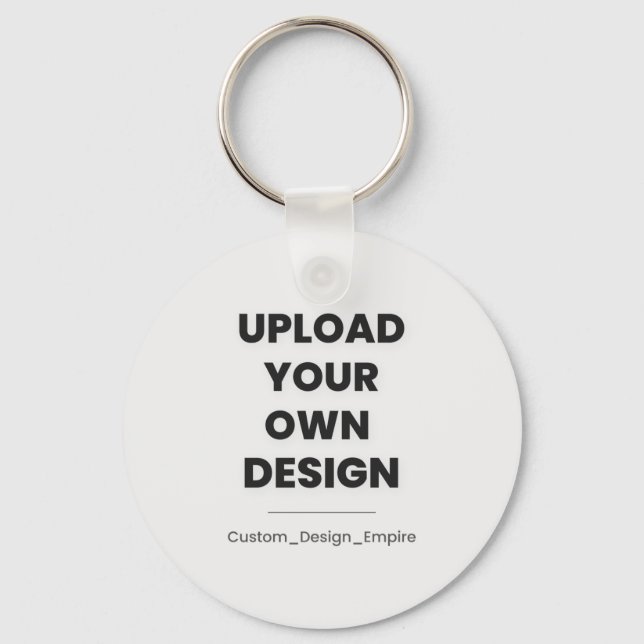 Porte-clés Téléchargez votre propre design ici | Modèle perso (Recto)