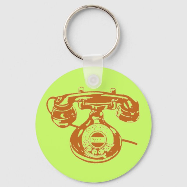 Porte-clés Téléphone vintage (Recto)