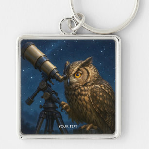 Porte-clés Télescope Chouette Imaginaire Nuit