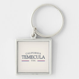 Porte-clés Temecula California Heritage - Crème classique