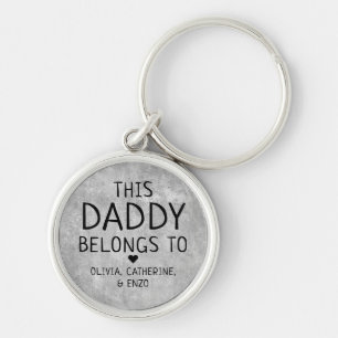Porte-clés Tendance Ce Papa Appartient À Fête des pères Grey