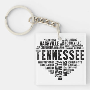 Porte-clés Tennessee Heart Nashville Memphis Alcoa
