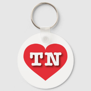 Porte-clés Tennessee Red Heart - J'aime TN