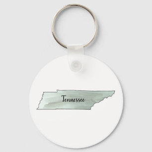 Porte-clés Tennessee State Illustration Peinture